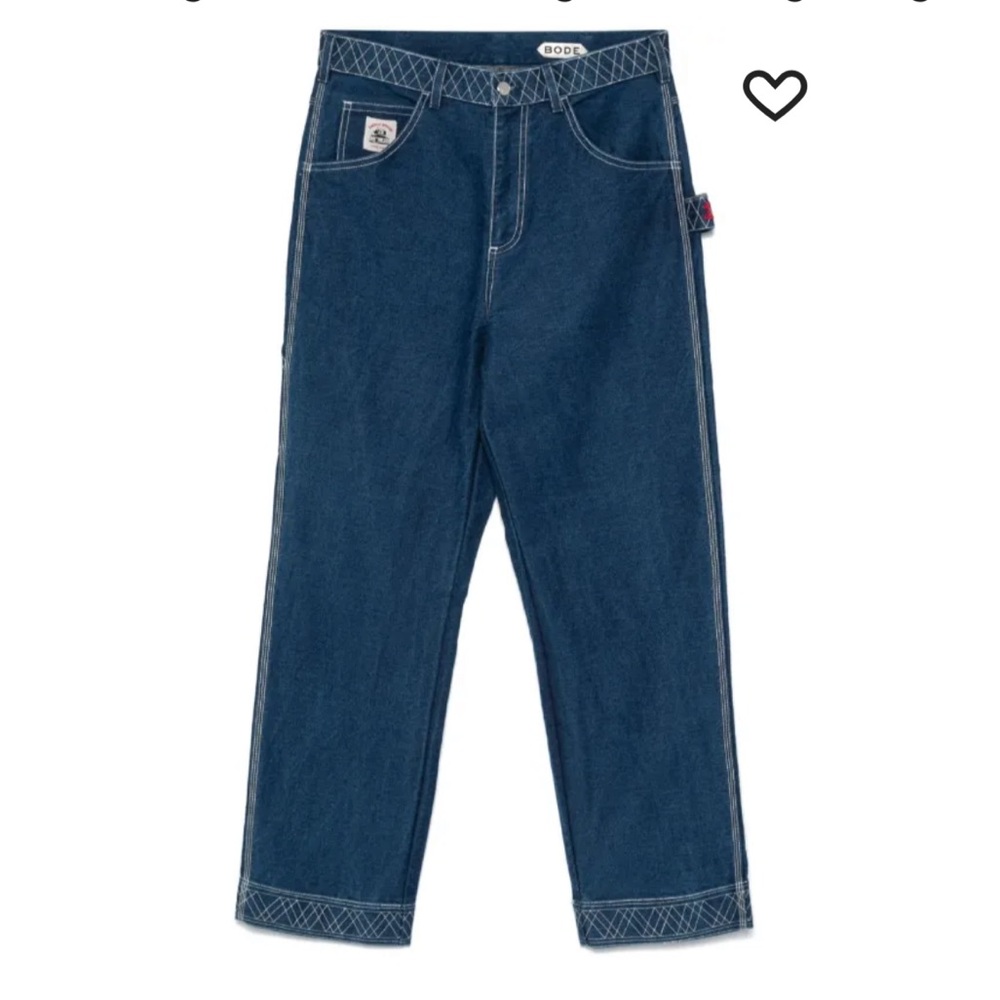 Bode knolly brook embroidered jeans - size 28